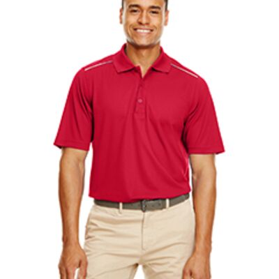 Men's Radiant Performance Piqué Polo with Reflective Piping Thumbnail