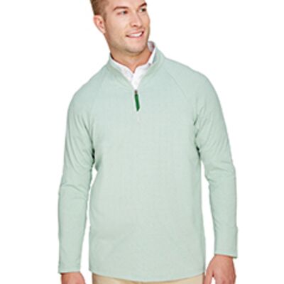 CrownLux Performance® Men's Clubhouse Micro-Stripe Quarter-Zip Thumbnail